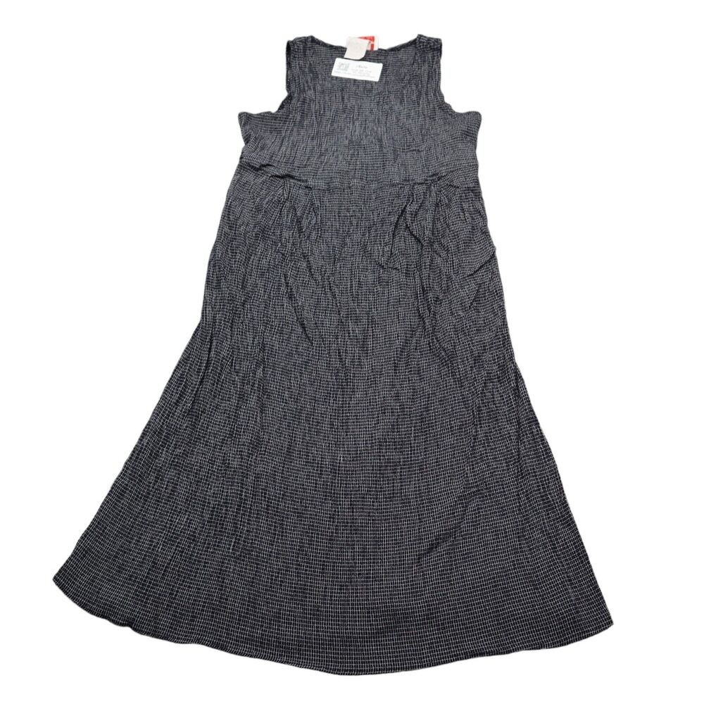 B Sport Dress Womens L Black Maternity Sleeveless Round Neck Tie Tank Dress
